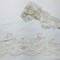 1 Yard Beaded Floral Lace Trimming on 100% Polyester Mesh, Embroidered Lace for Dresses & Decor